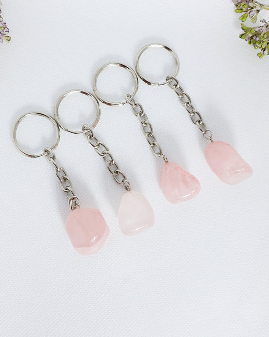 Rose Quartz Keychains