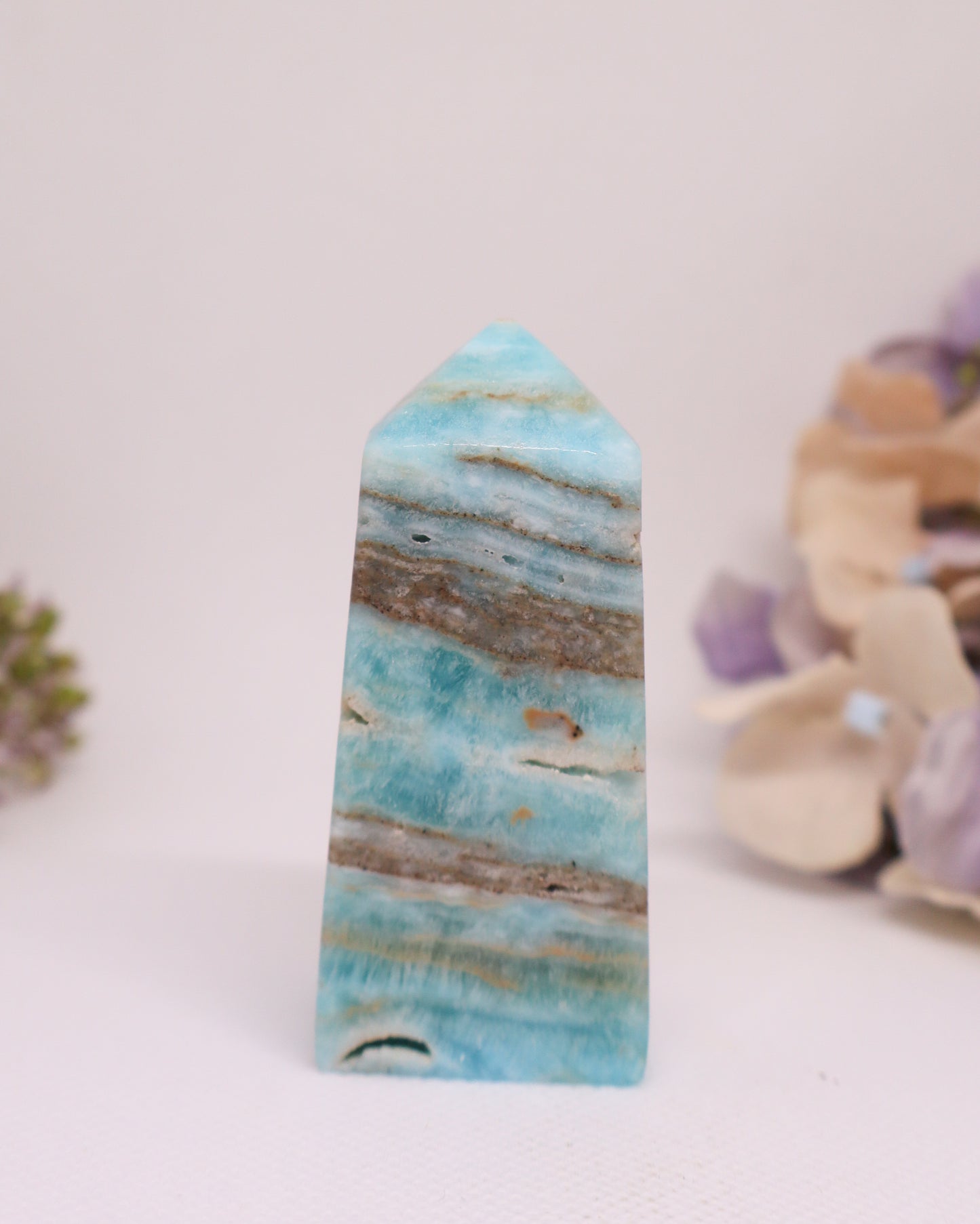 Blue Aragonite Tower #4