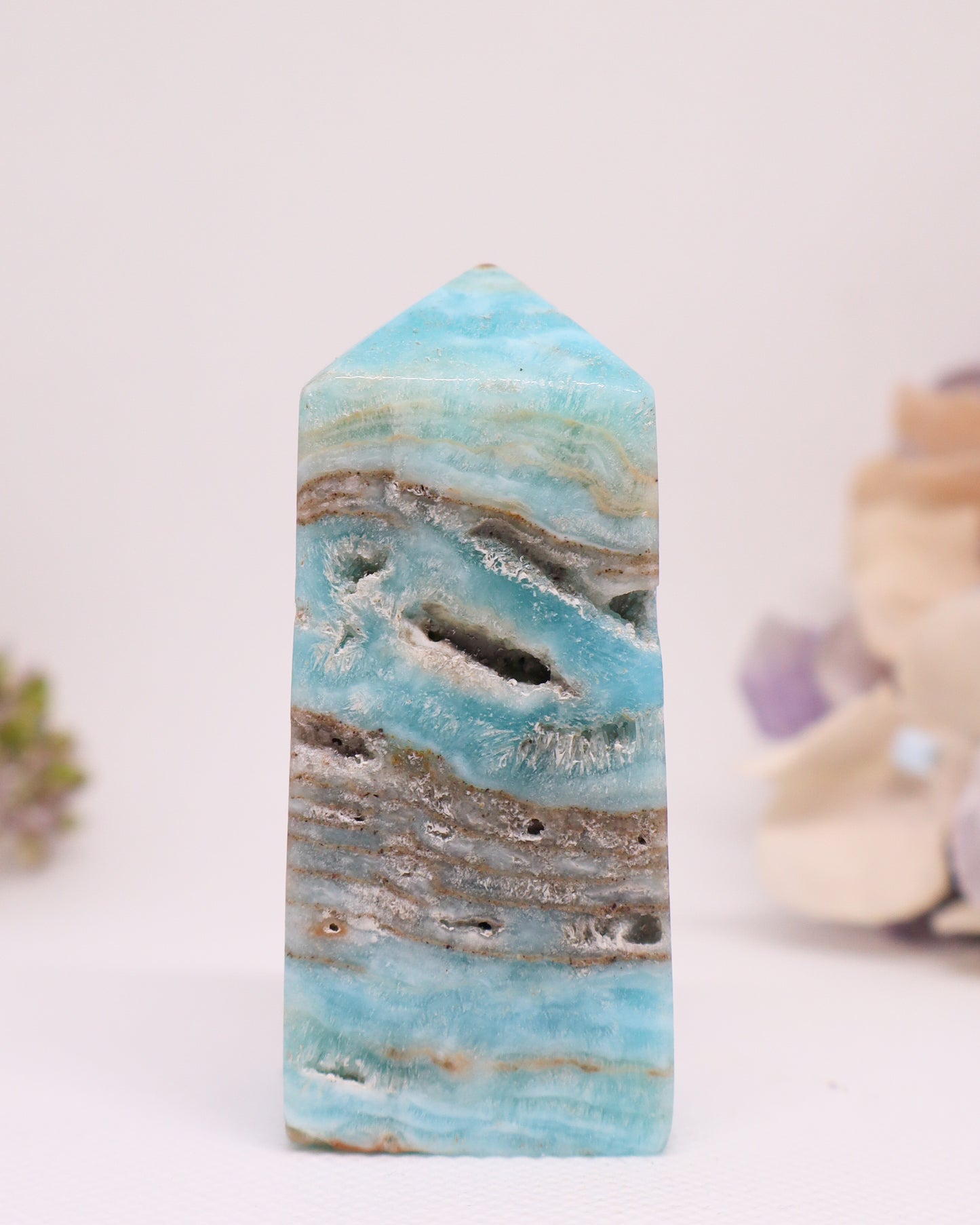 Blue Aragonite Tower #3