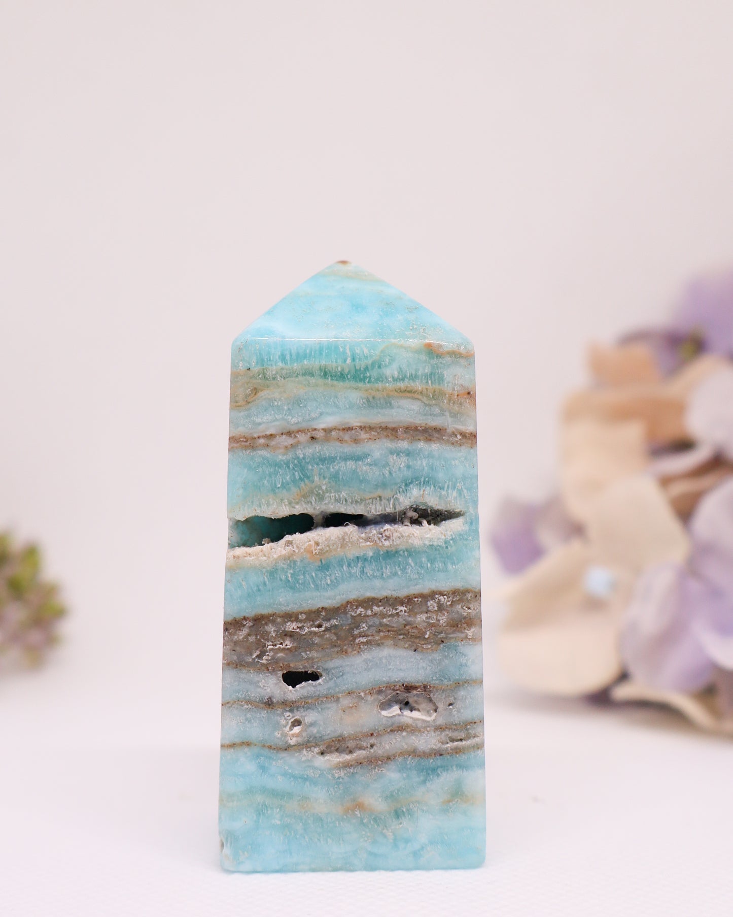 Blue Aragonite Tower #3