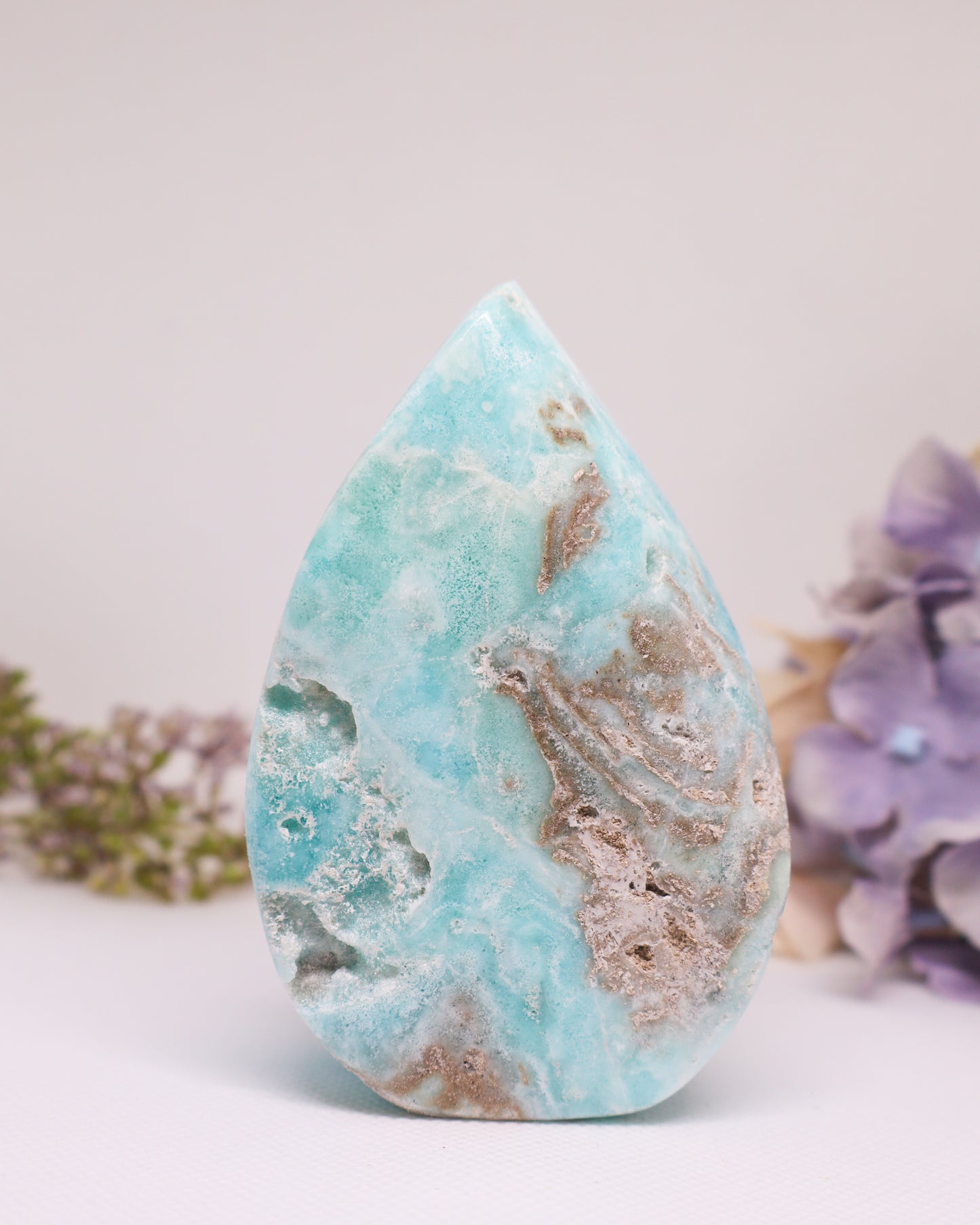 Blue Aragonite Flame #2