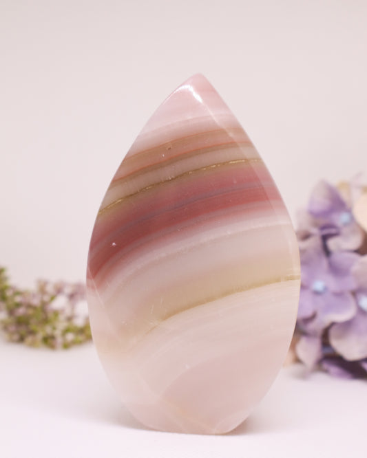 Pink Banded Onyx Flame #4