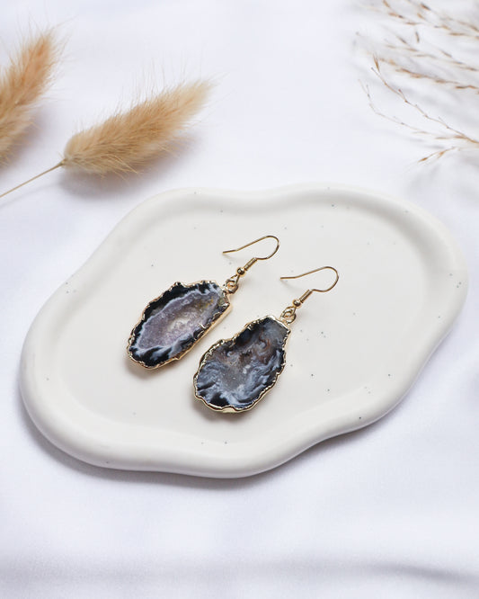 Agate Geode Earrings #2