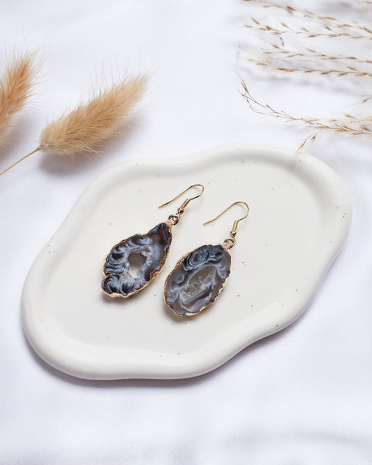 Agate Geode Earrings #3