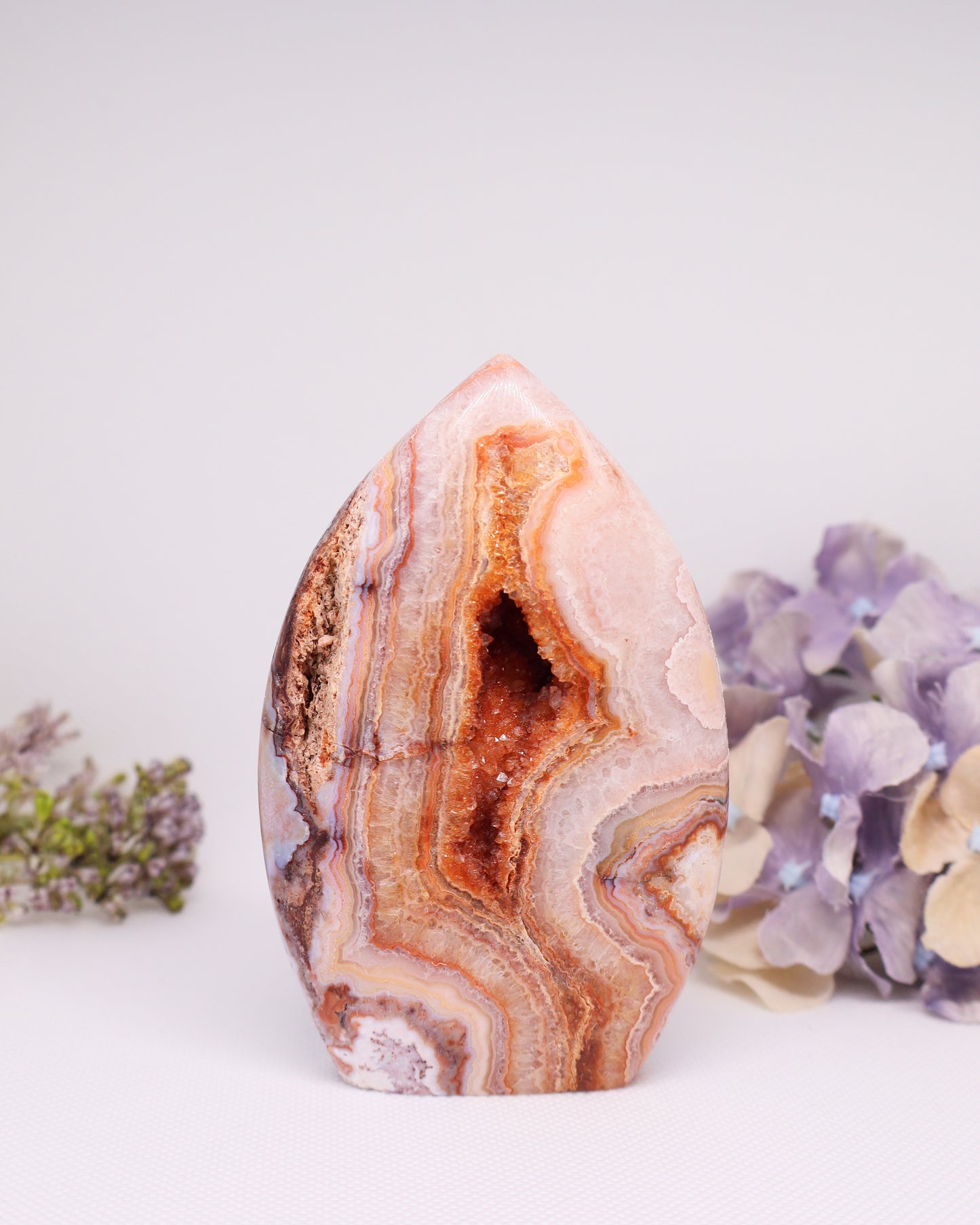 Pink Crazy Lace Agate Flame #4