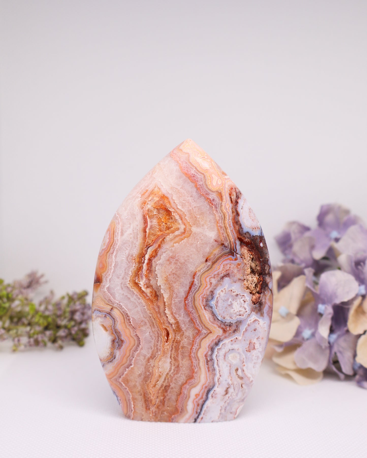 Pink Crazy Lace Agate Flame #4