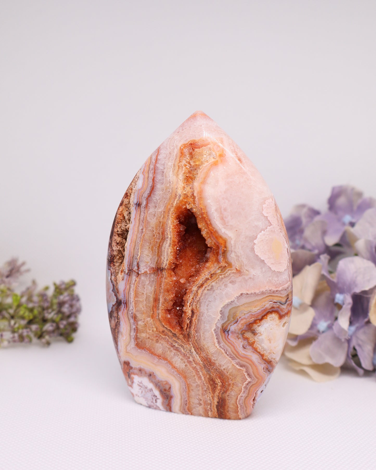 Pink Crazy Lace Agate Flame #4