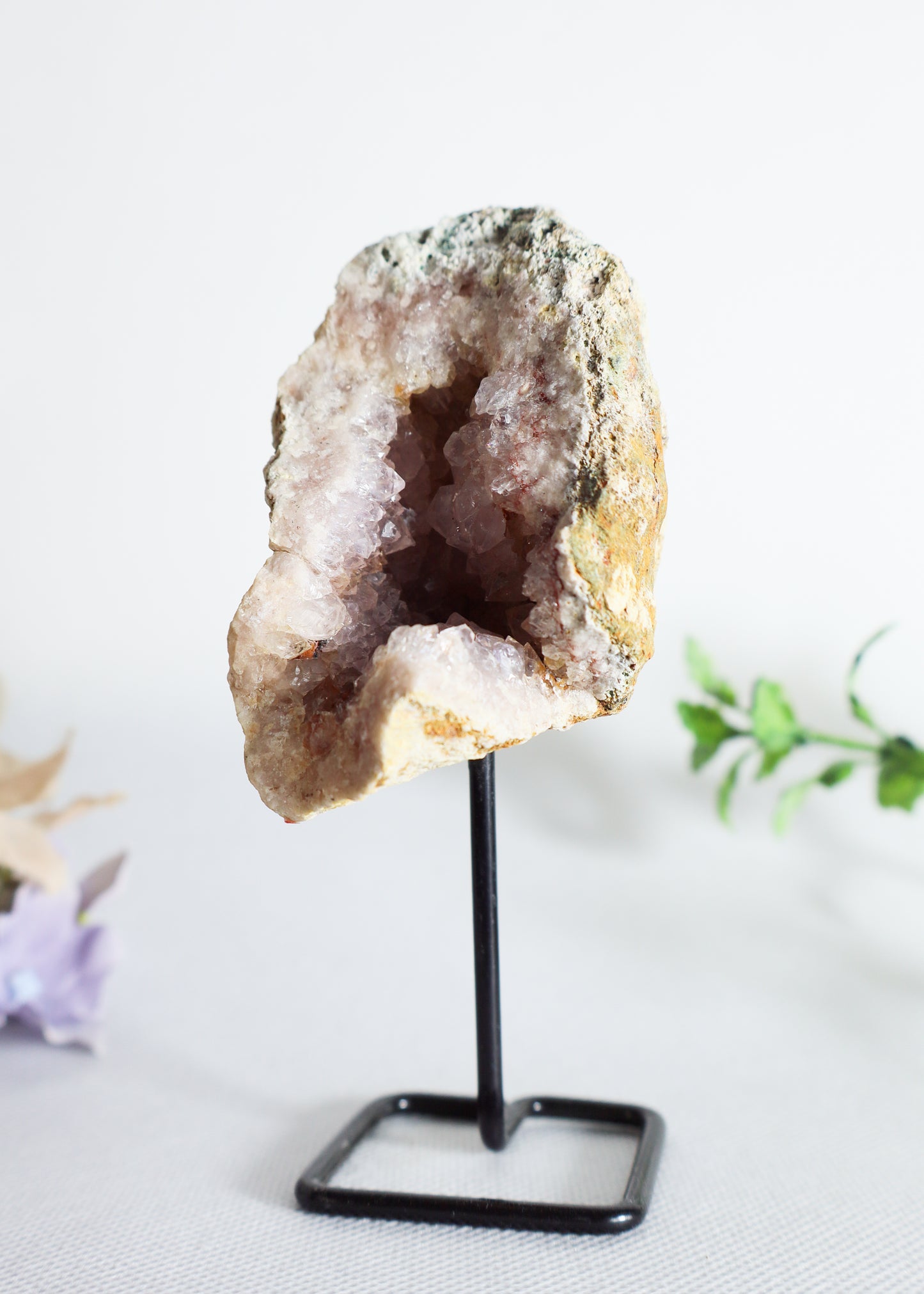 Pink Amethyst Geode on Stand #5