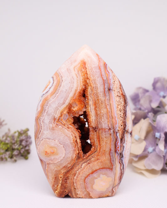 Pink Crazy Lace Agate Flame #3