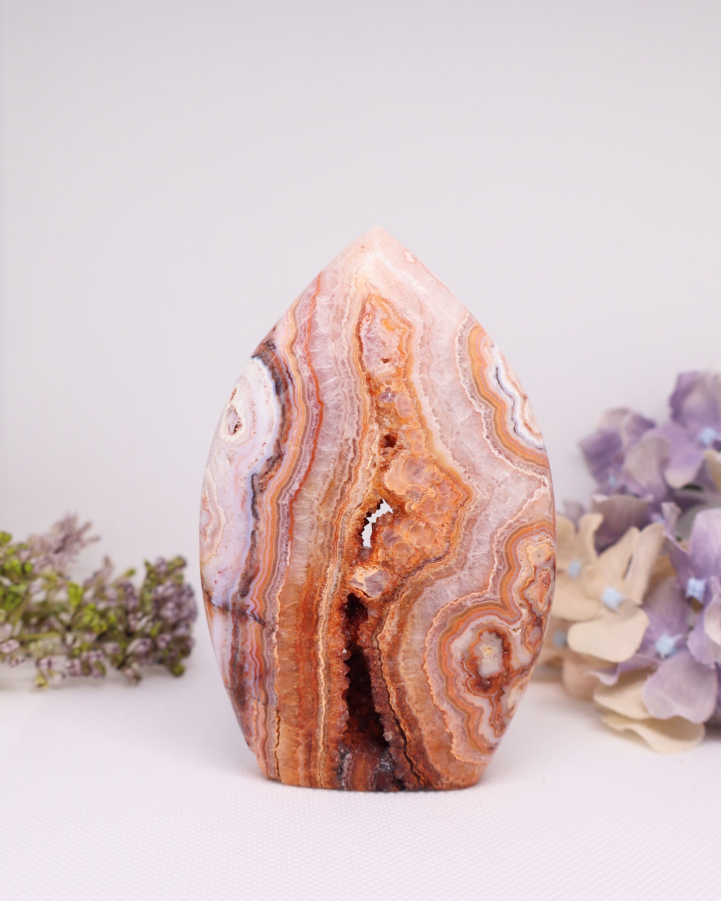 Pink Crazy Lace Agate Flame #3