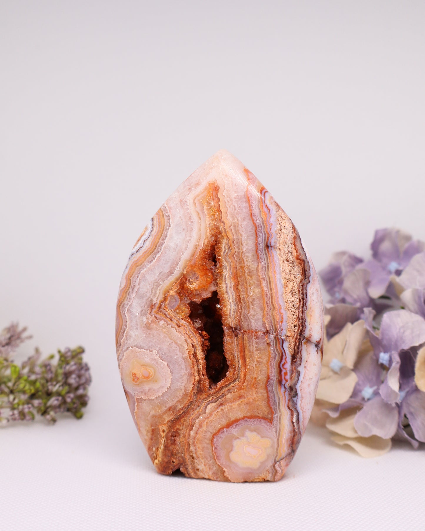 Pink Crazy Lace Agate Flame #3