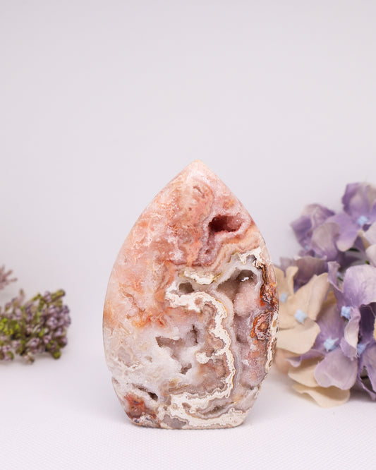 Pink Crazy Lace Agate Flame #6