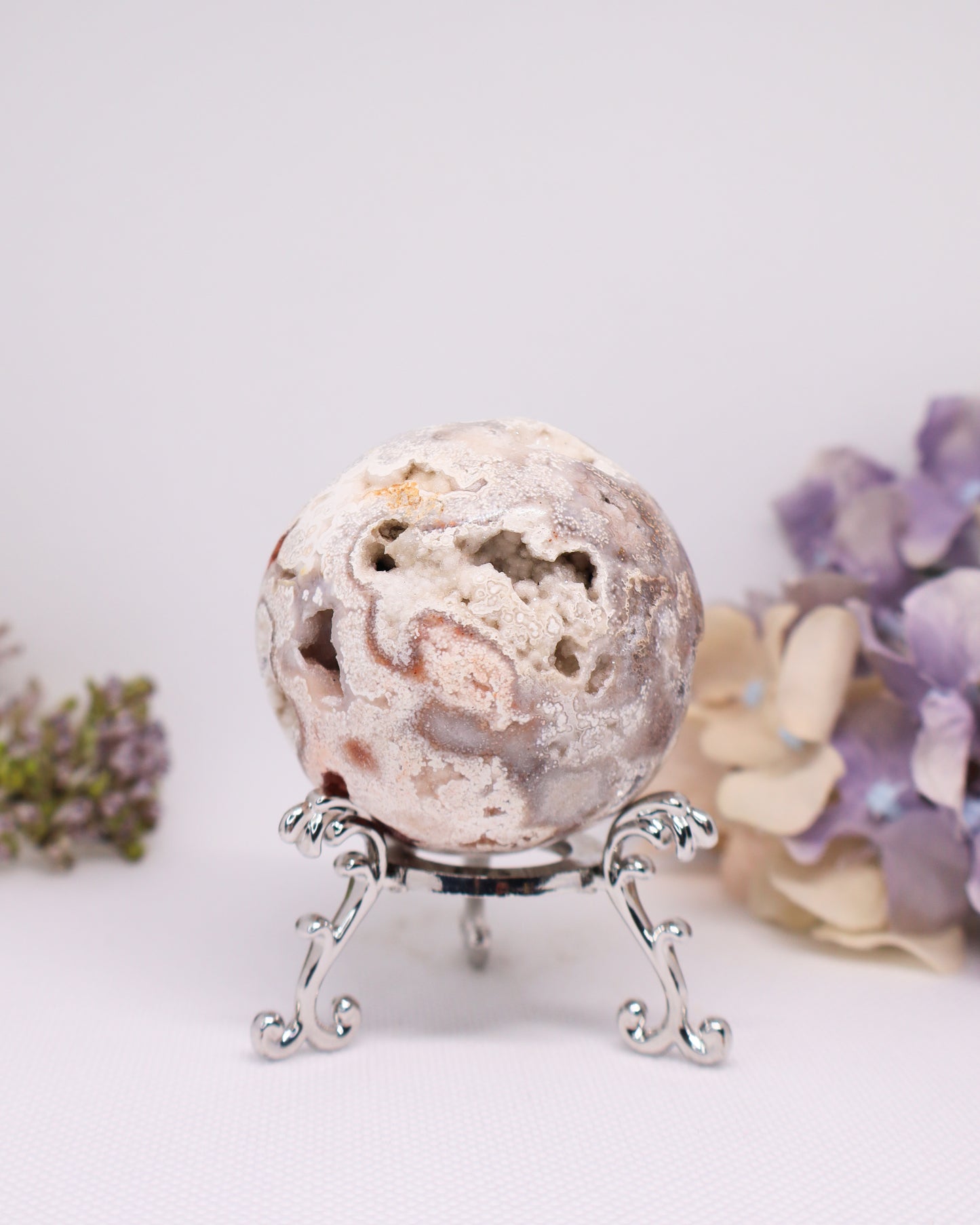 Pink Crazy Lace Agate Sphere #31