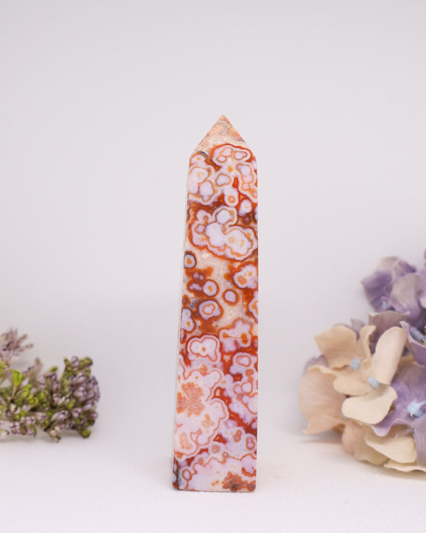 Pink Crazy Lace Agate Tower #18