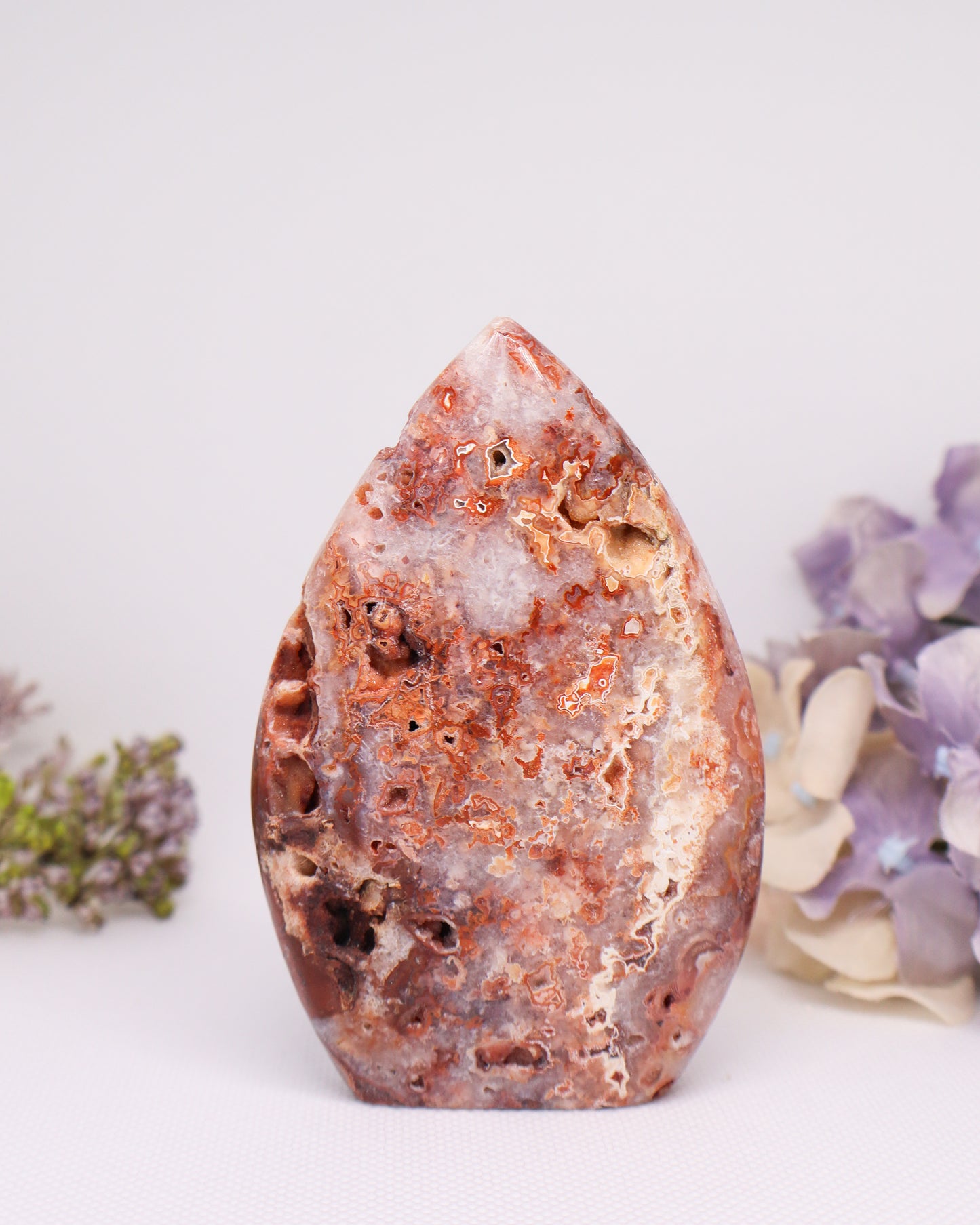 Pink Crazy Lace Agate Flame #7