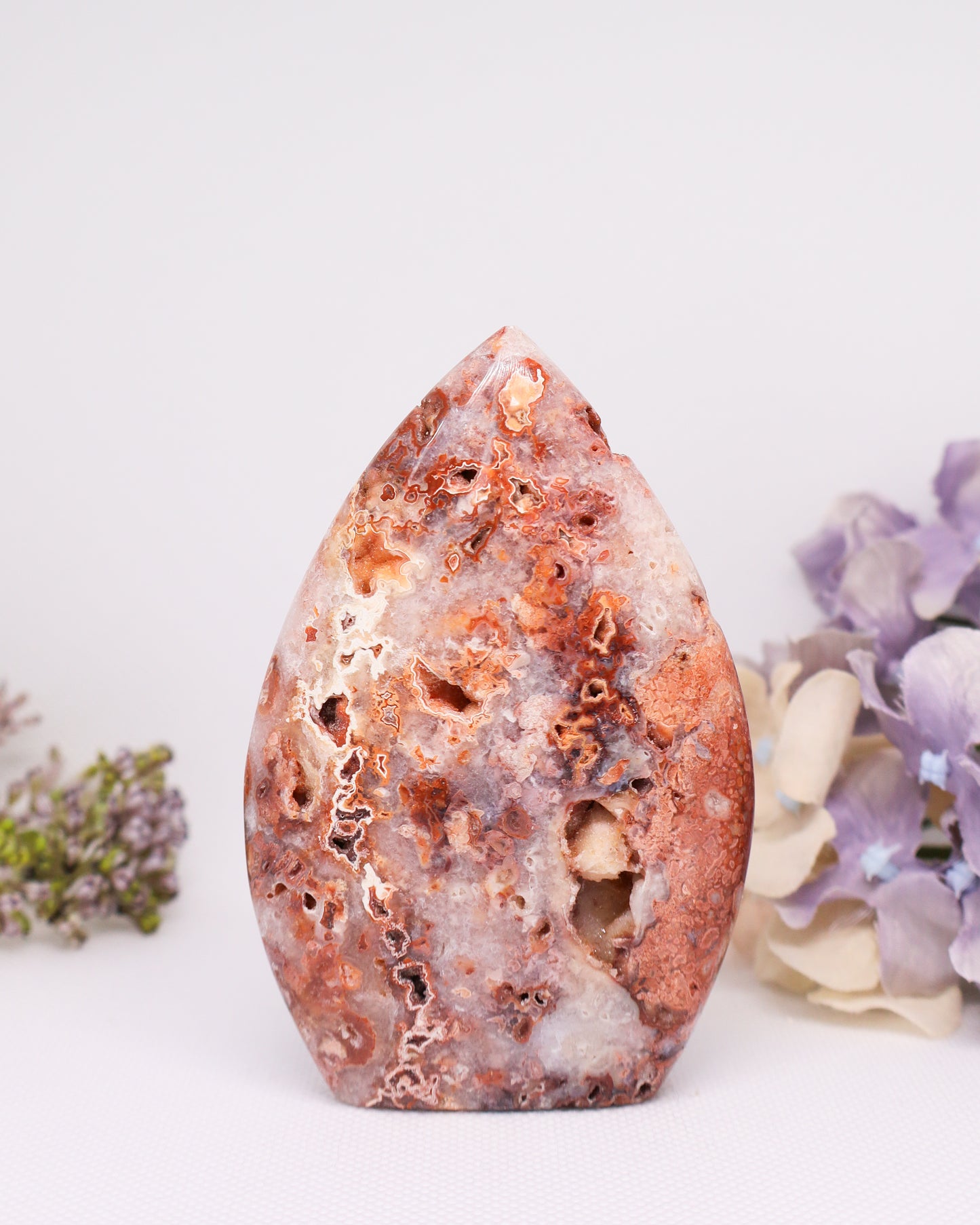 Pink Crazy Lace Agate Flame #7