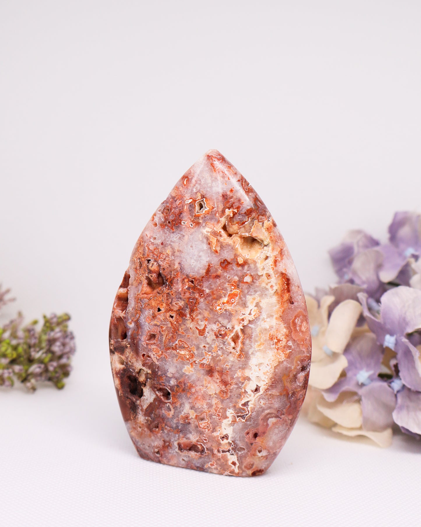 Pink Crazy Lace Agate Flame #7