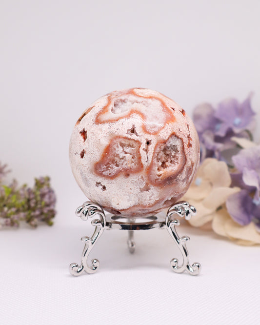 Pink Crazy Lace Agate Sphere #29