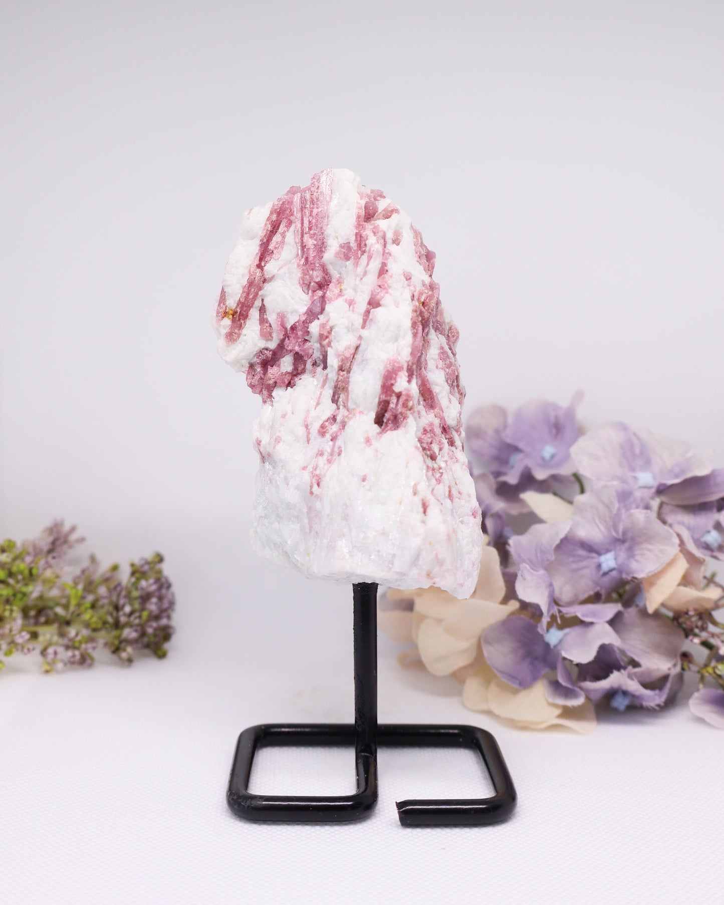 Raw Pink Tourmaline on Stand #3