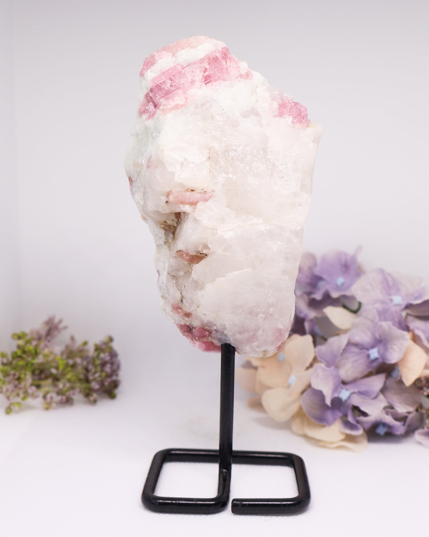 Raw Pink Tourmaline on Stand #5