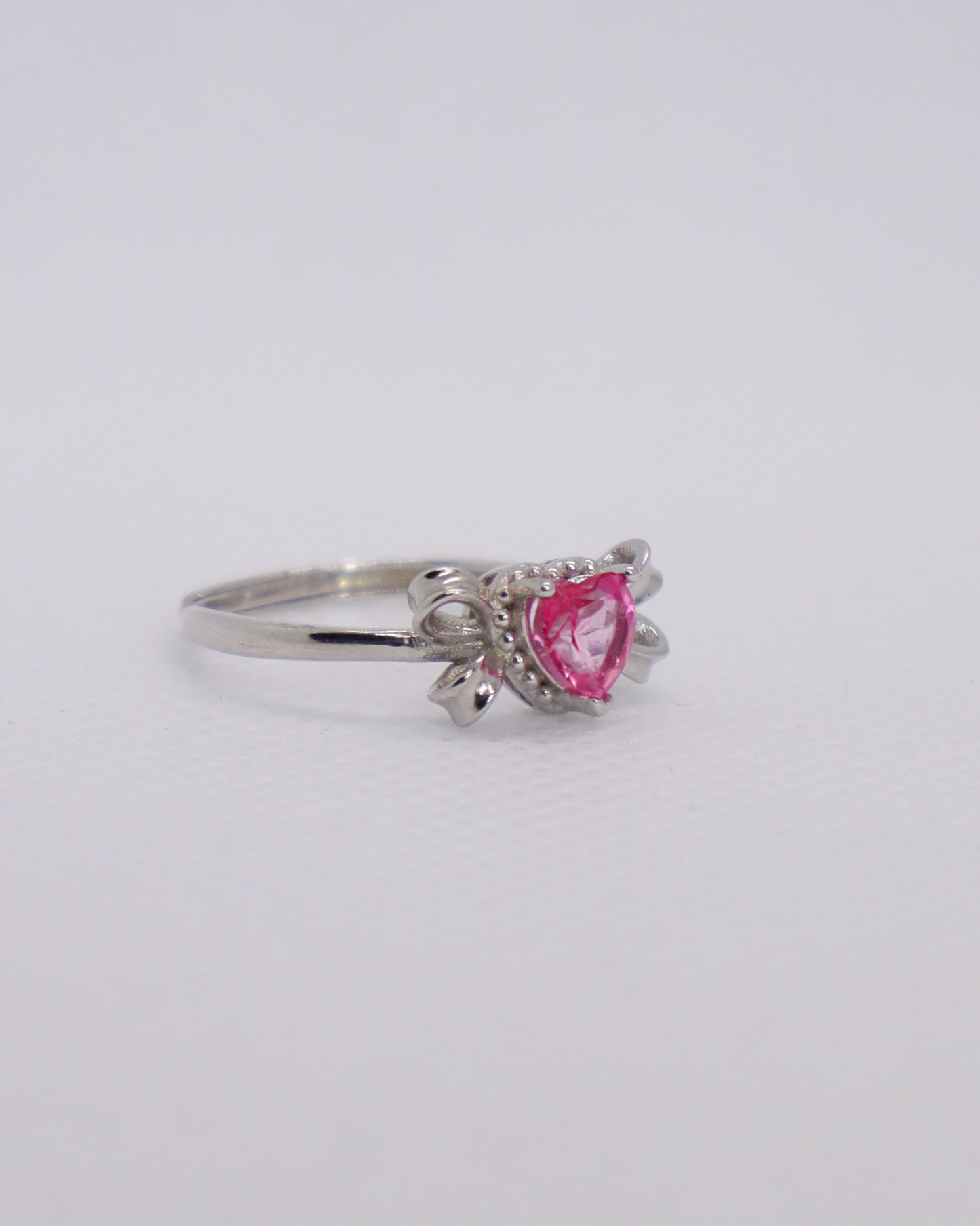 Pink Tourmaline Ring  - 925 Sterling Silver