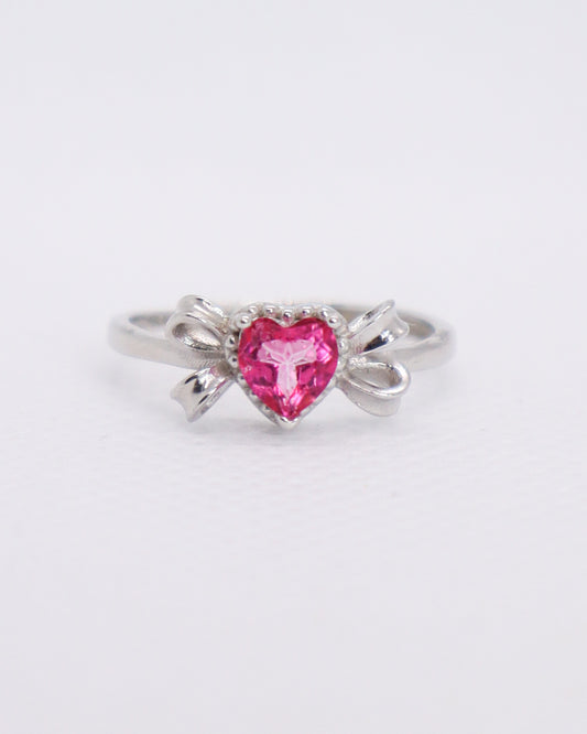 Pink Tourmaline Ring  - 925 Sterling Silver