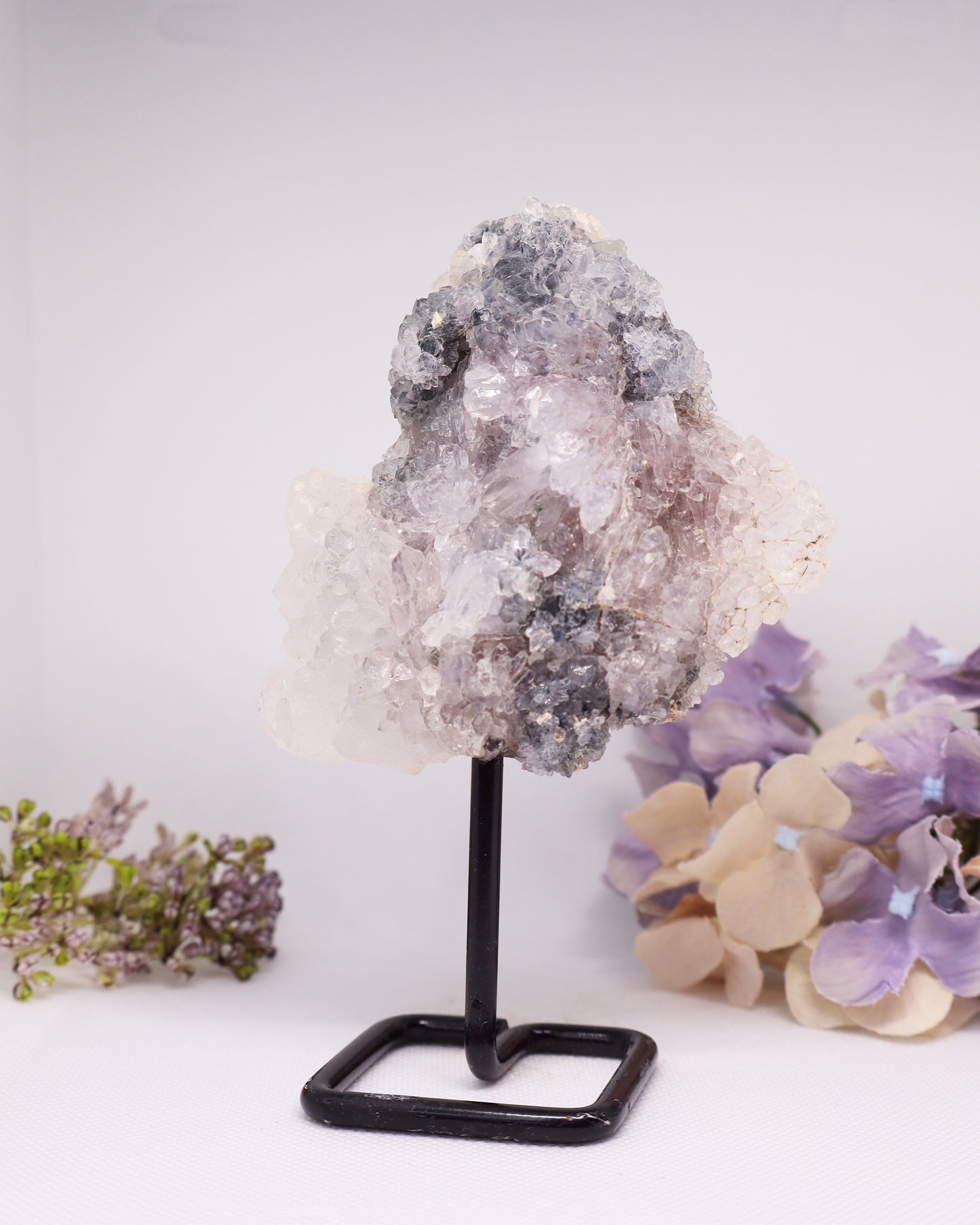 Zeolite Cluster on Metal Stand #10