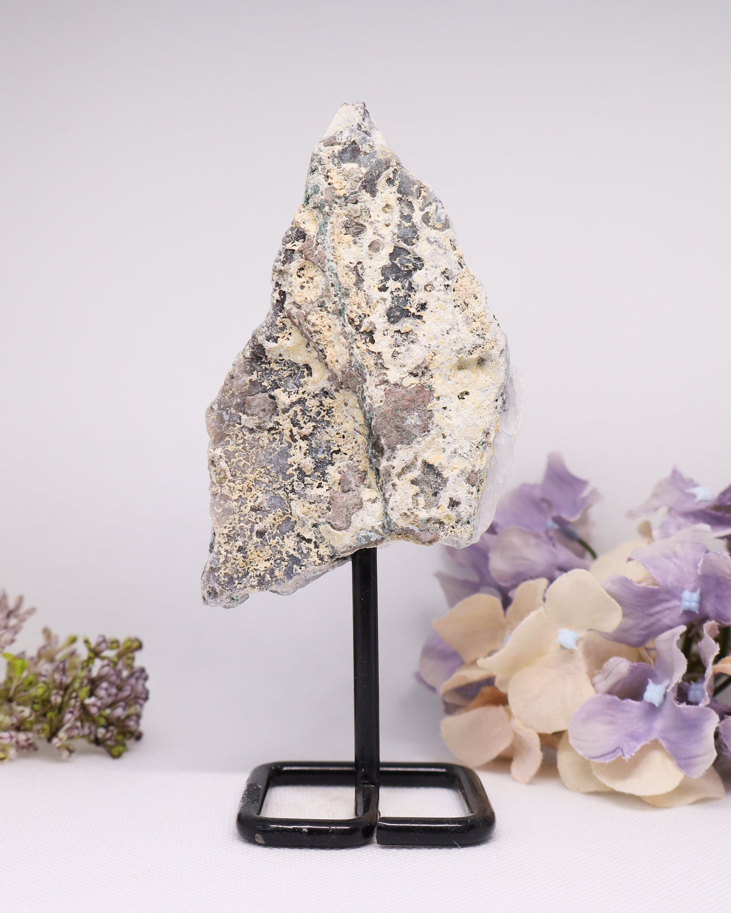 Zeolite Cluster on Metal Stand #8