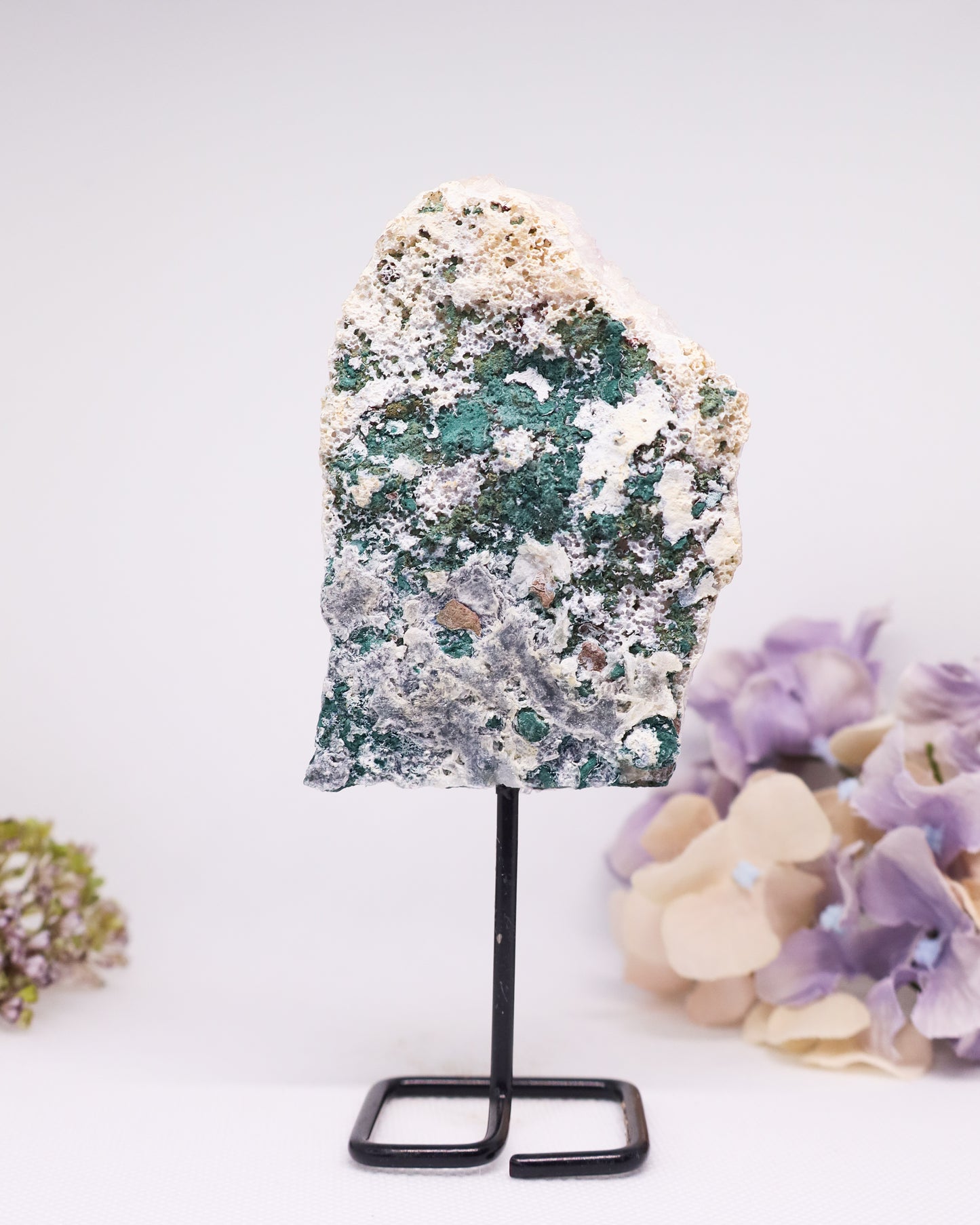 Zeolite Cluster on Metal Stand #7