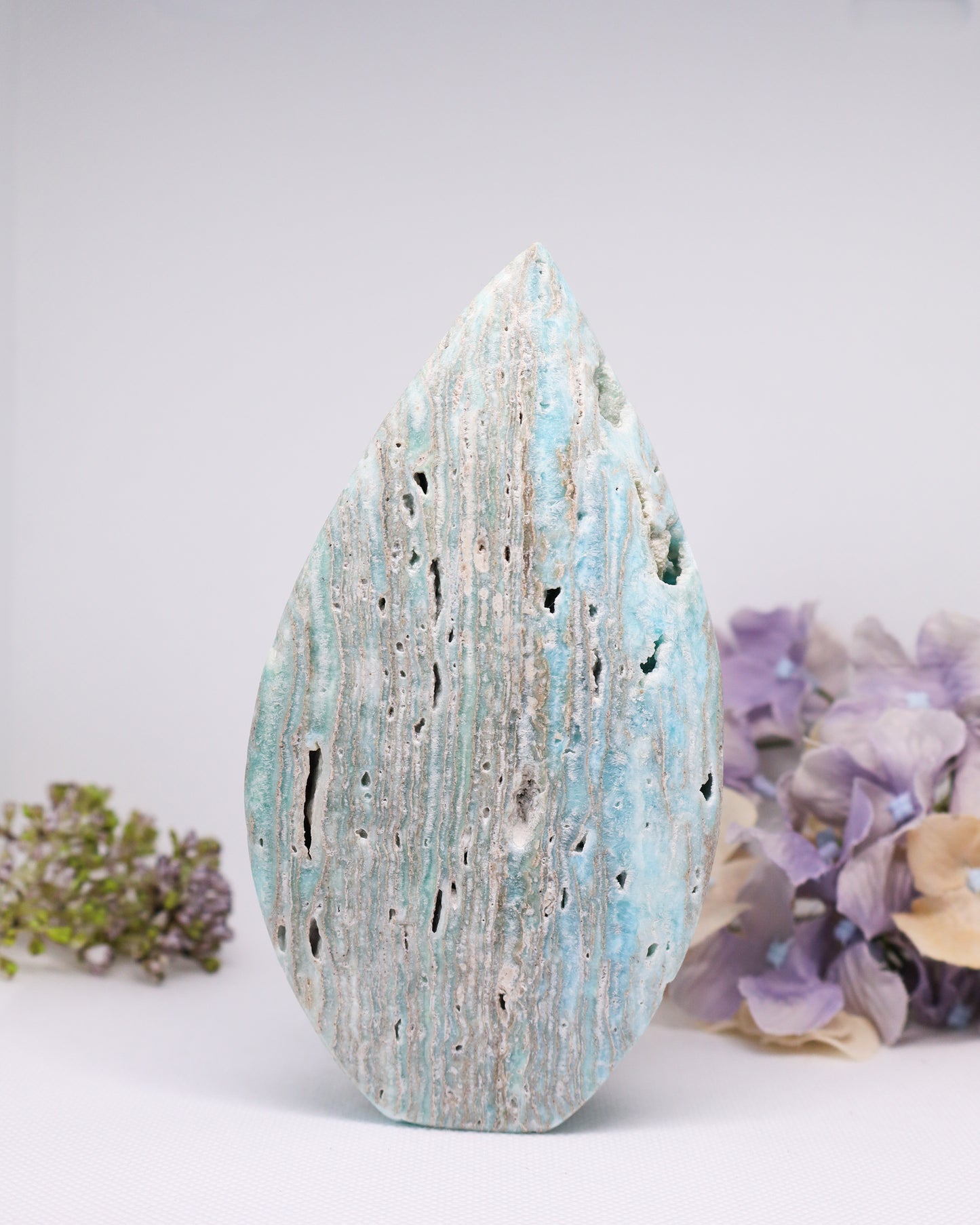 Blue Aragonite Flame #7