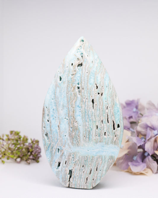 Blue Aragonite Flame #7