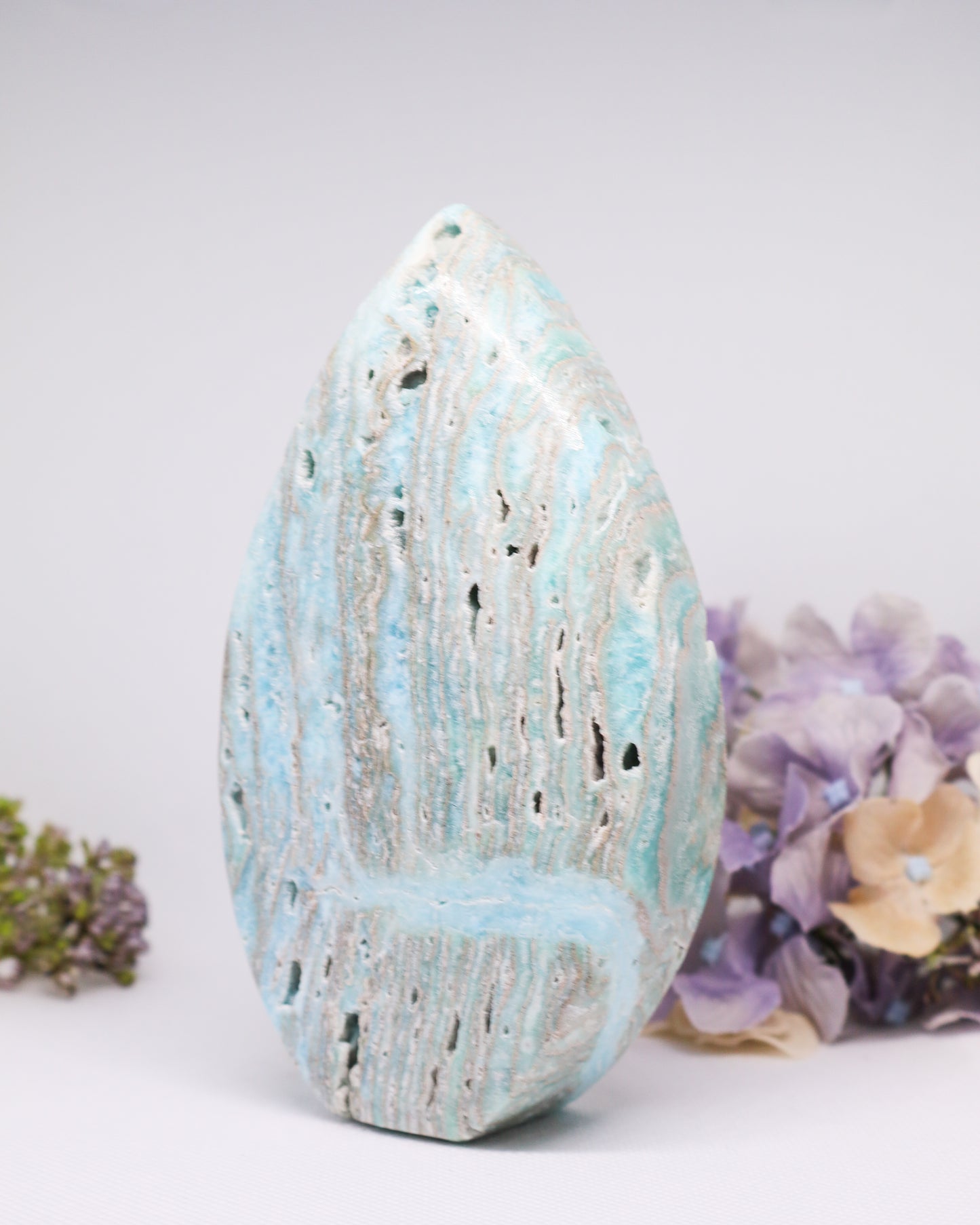 Blue Aragonite Flame #7