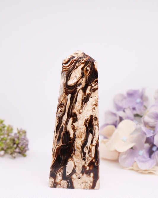 Chocolate Calcite Tower #9