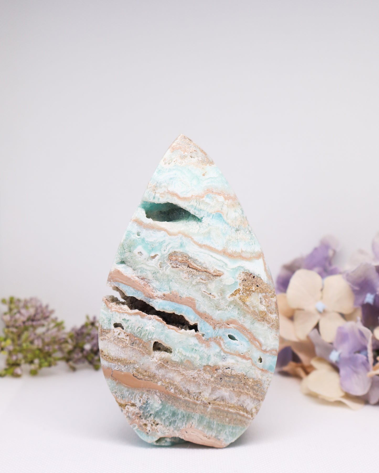 Blue Aragonite Flame #6