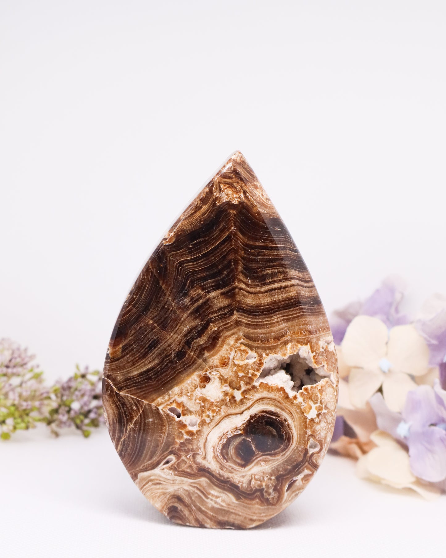 Chocolate Calcite Flame #2