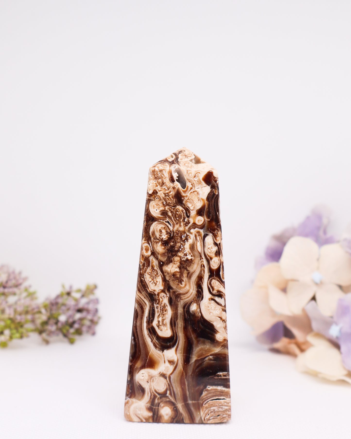 Chocolate Calcite Tower #11