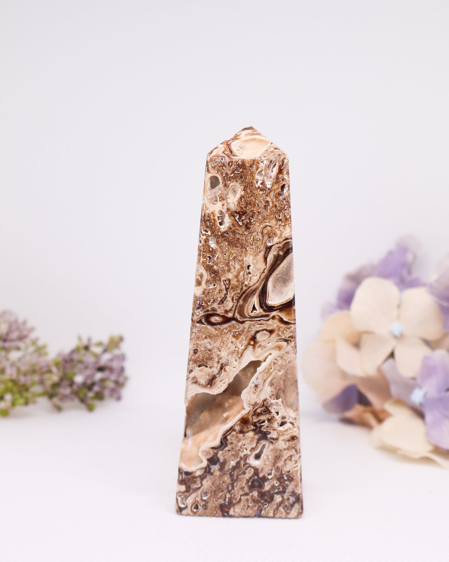 Chocolate Calcite Tower #10