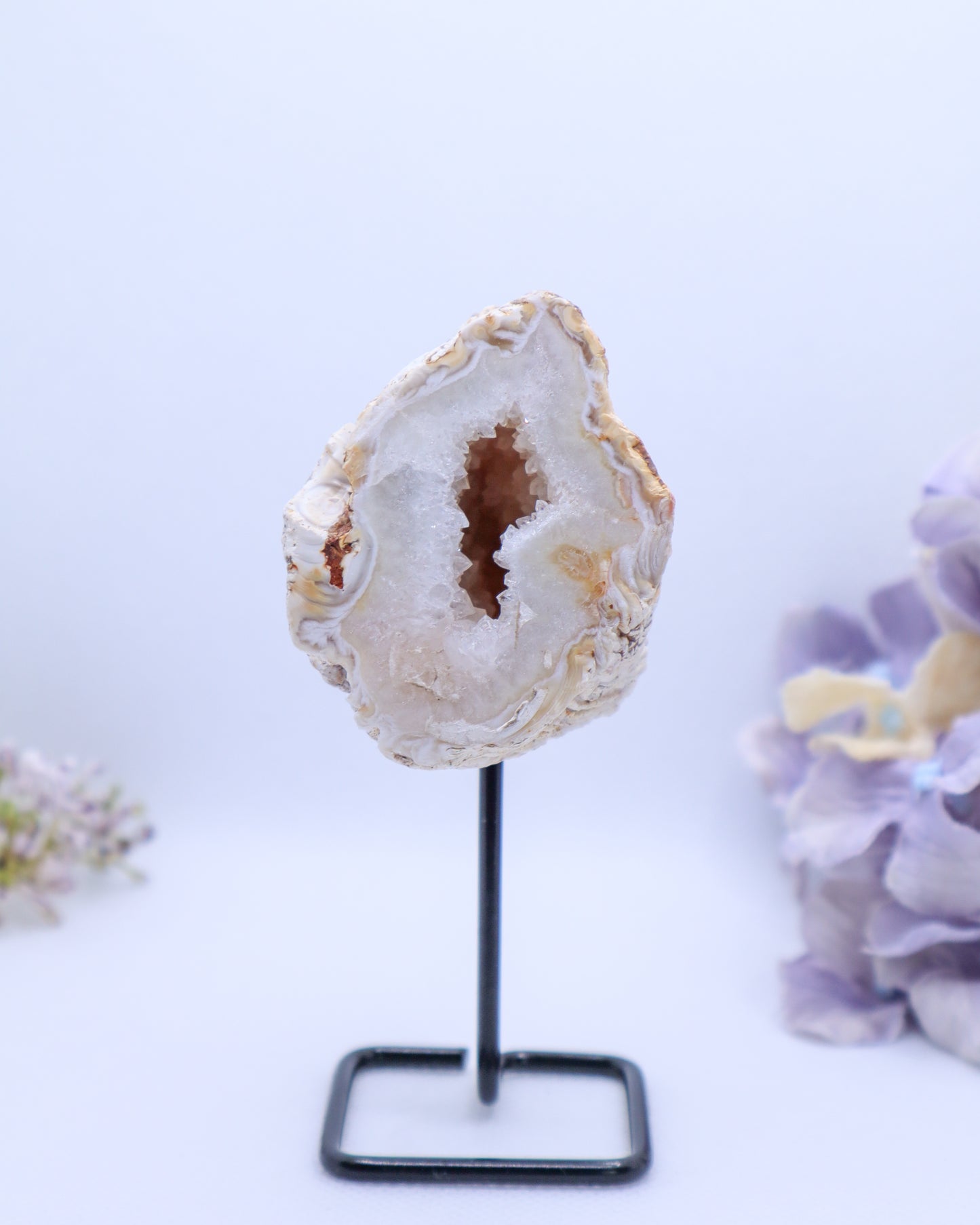 Moroccan Druzy Geode on Stand