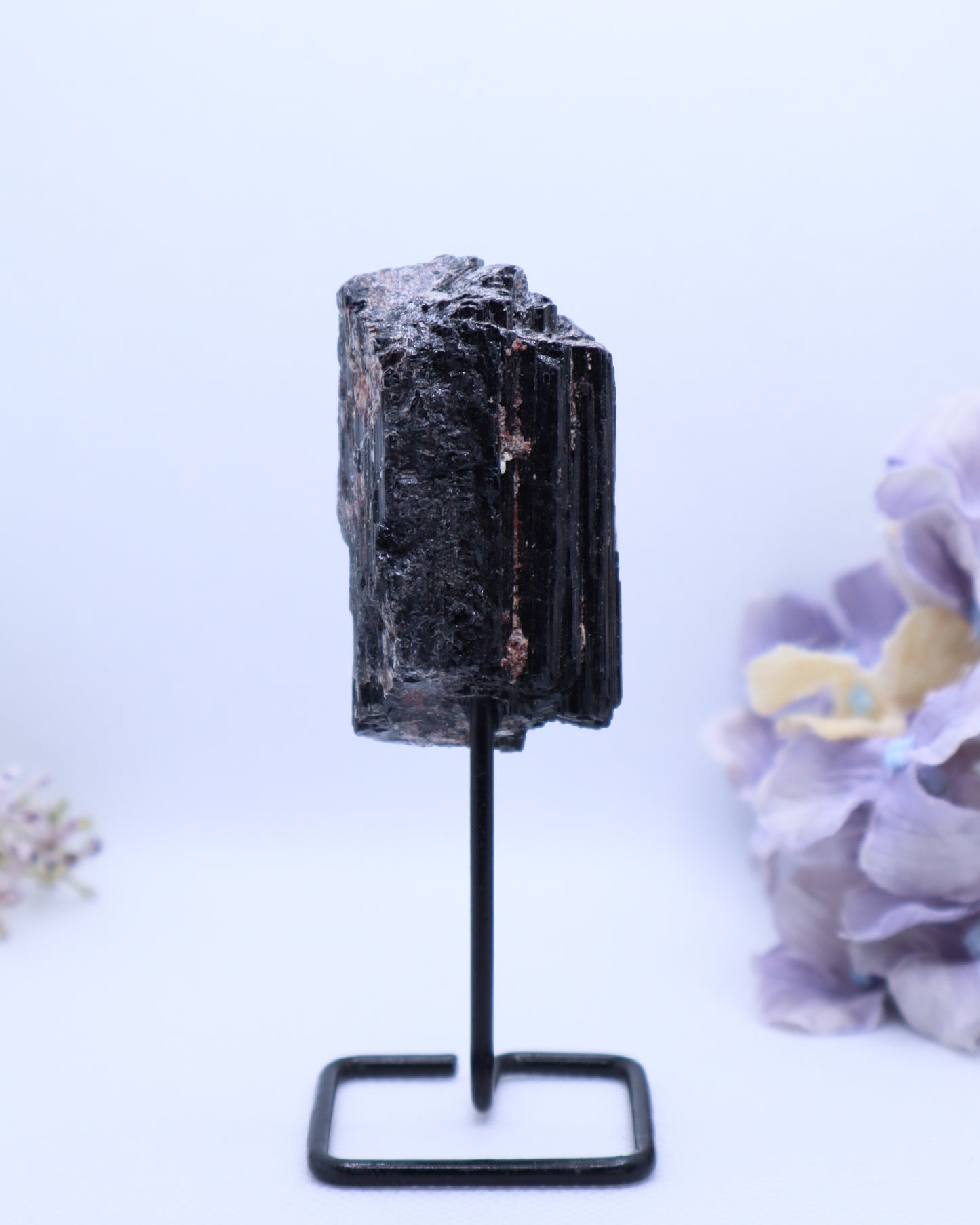 Black Tourmaline on Stand