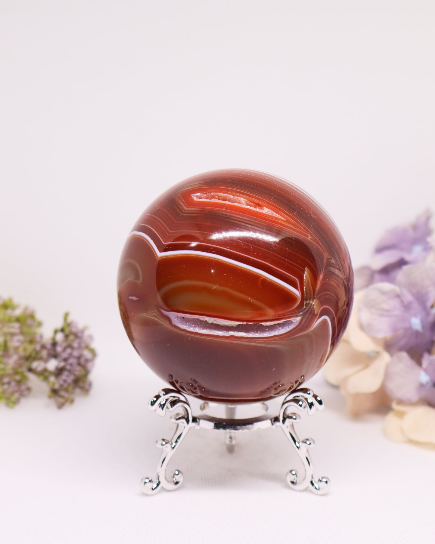 Agate Sphere - Dyed