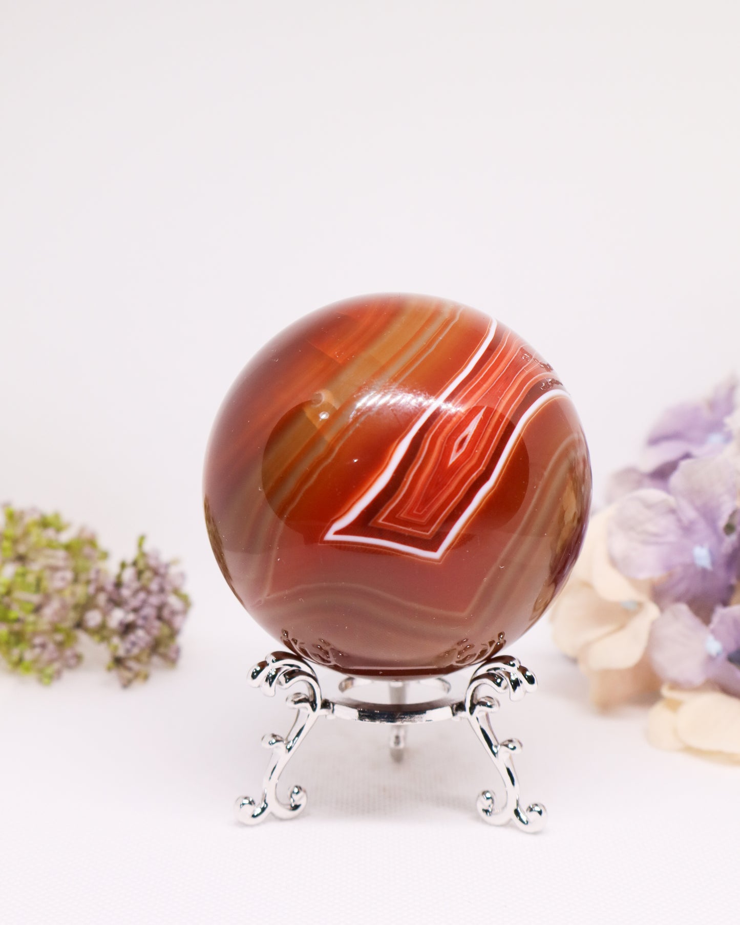 Agate Sphere - Dyed