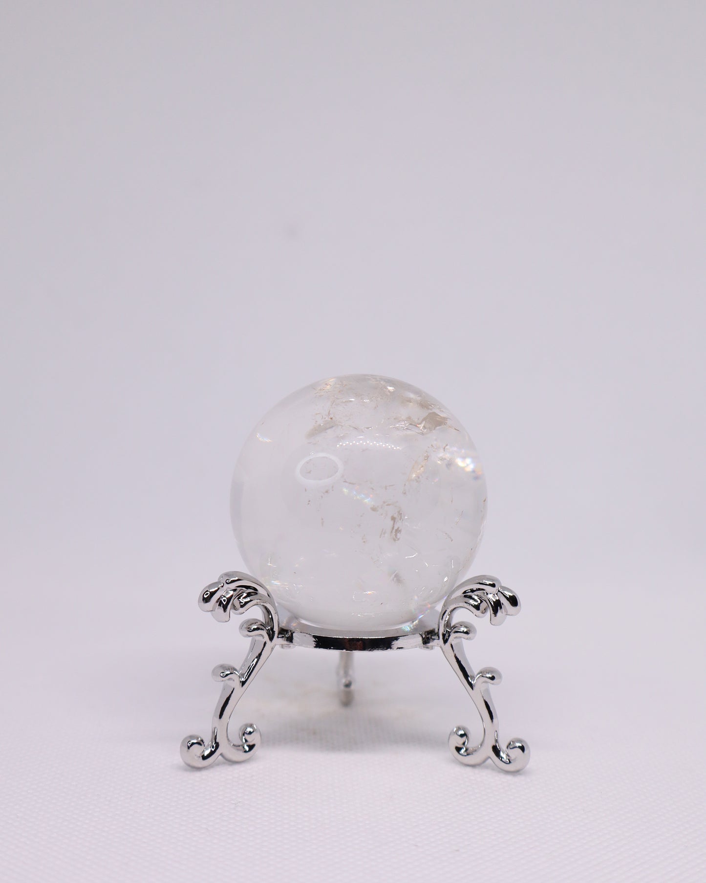 Crackled Clear Quartz Sphere