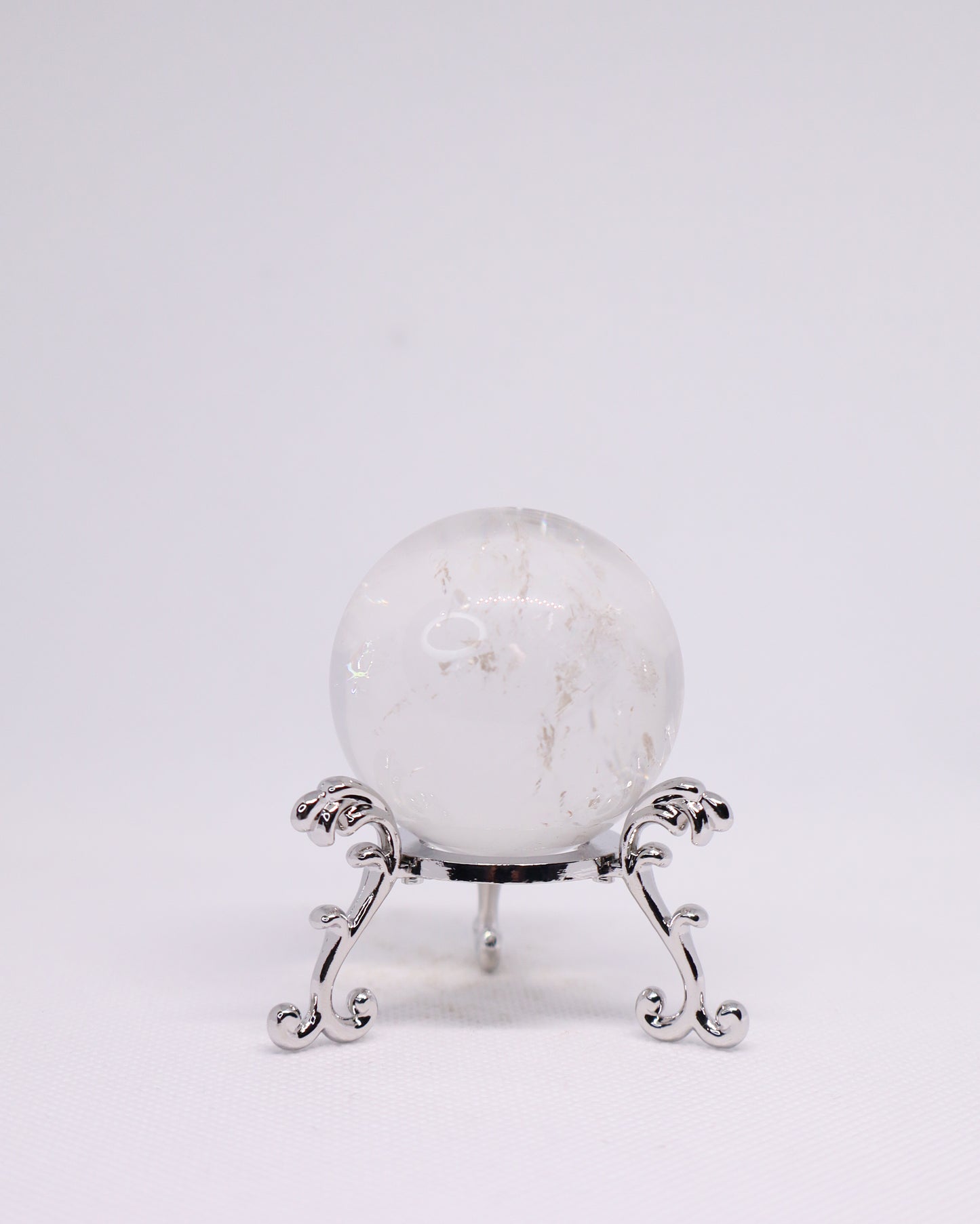 Crackled Clear Quartz Sphere