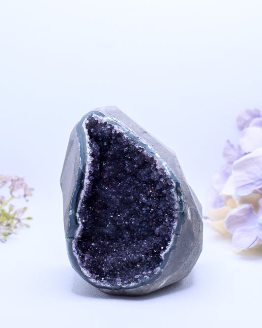 Black Amethyst Cut Base #30-392 gm