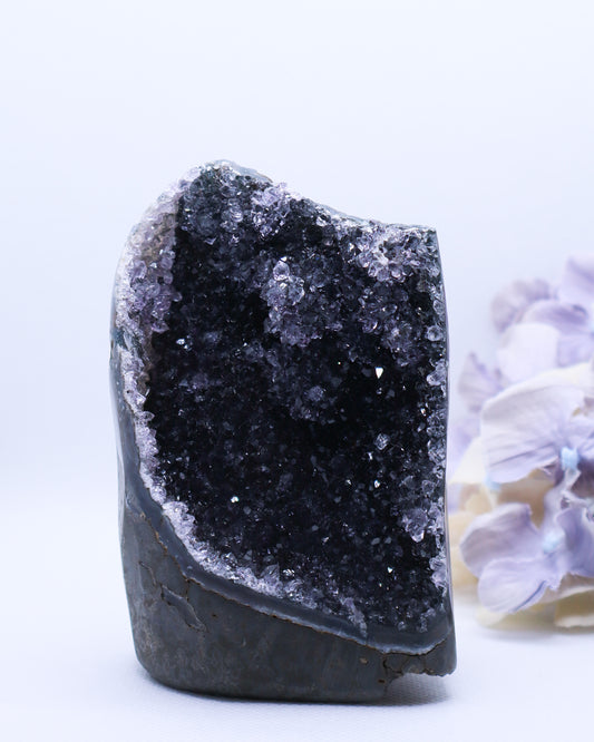 Black Amethyst Cut Base #28-440 gm