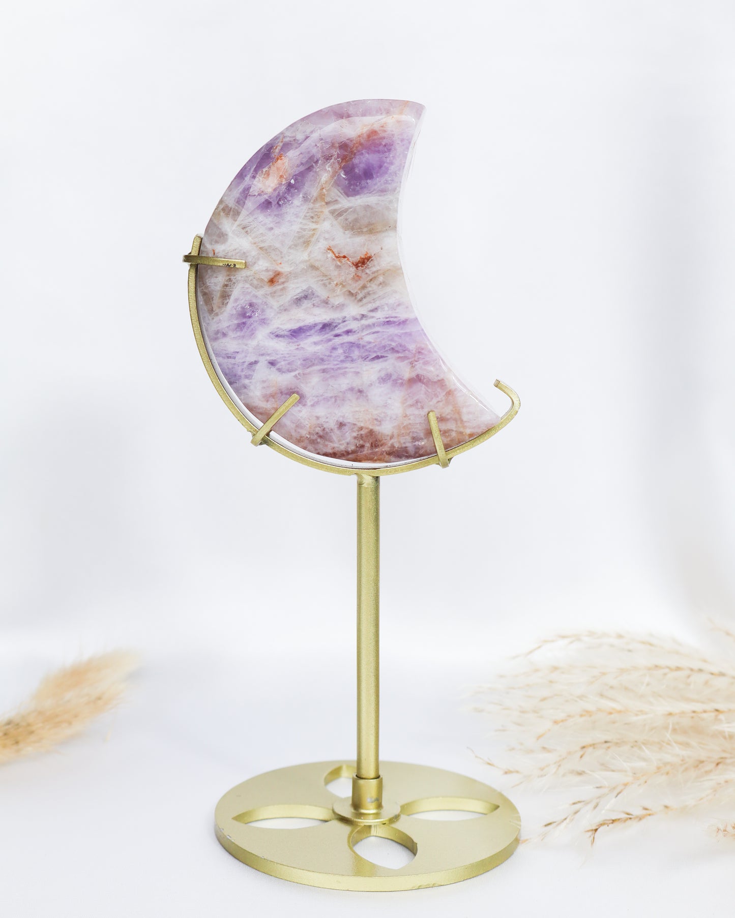 Amethyst Agate Moon with Stand #2