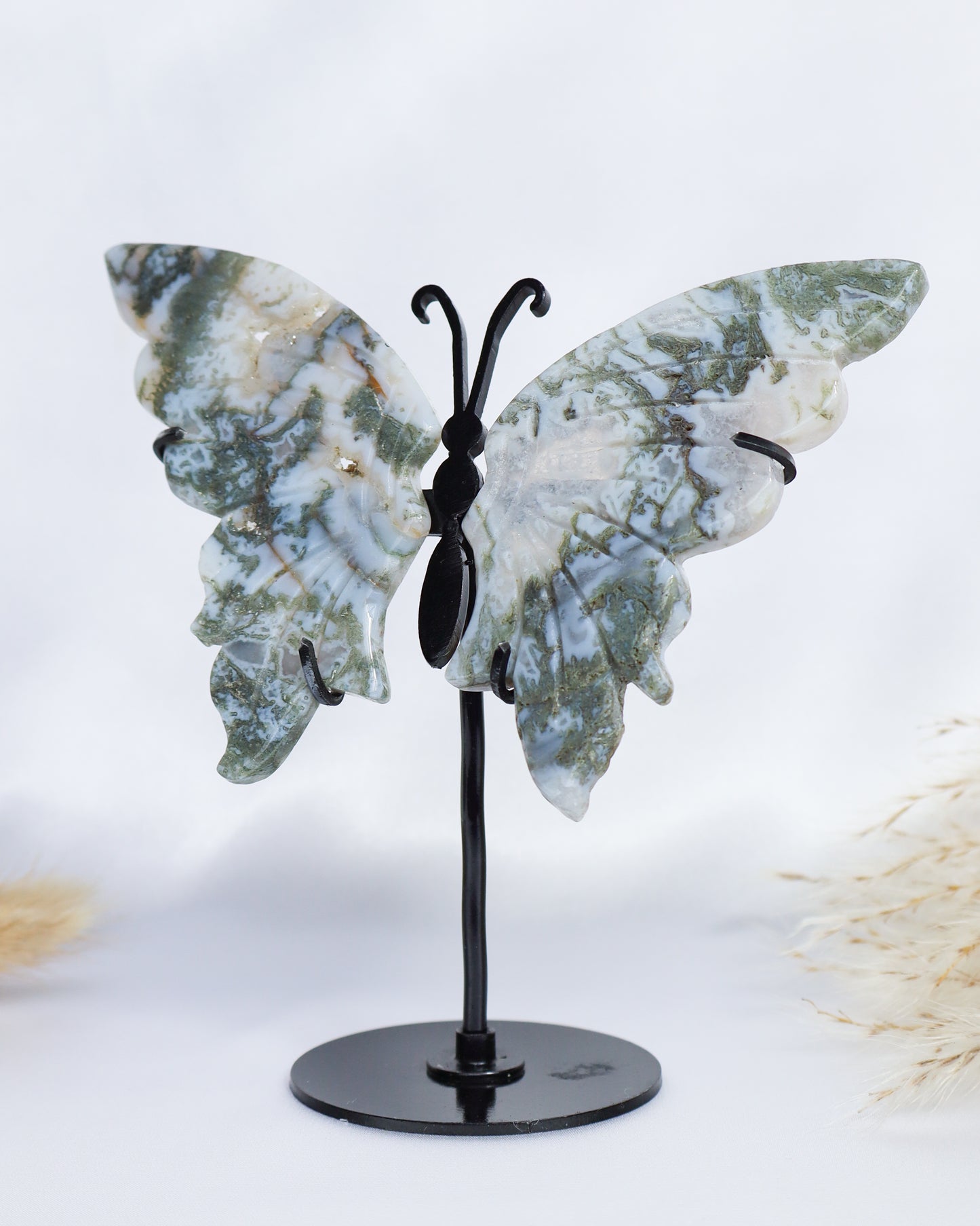 Moss Agate Butterfly Wings #3