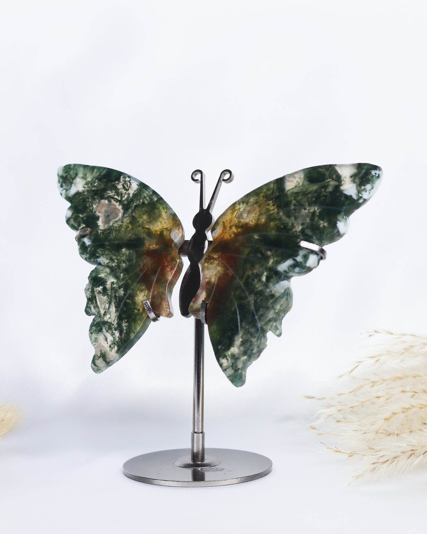 Moss Agate Butterfly Wings #5