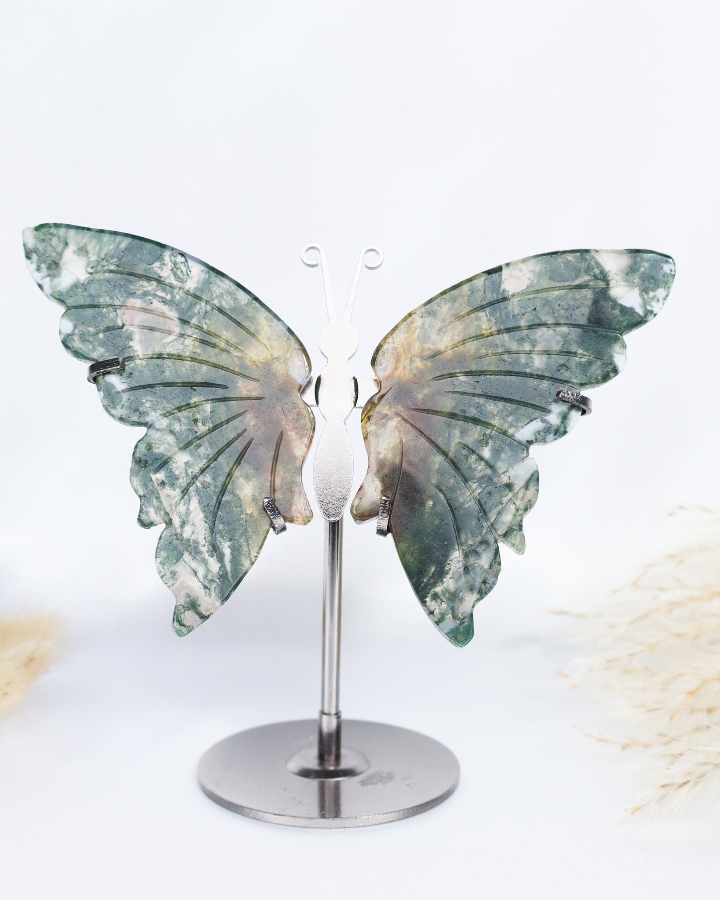 Moss Agate Butterfly Wings #5