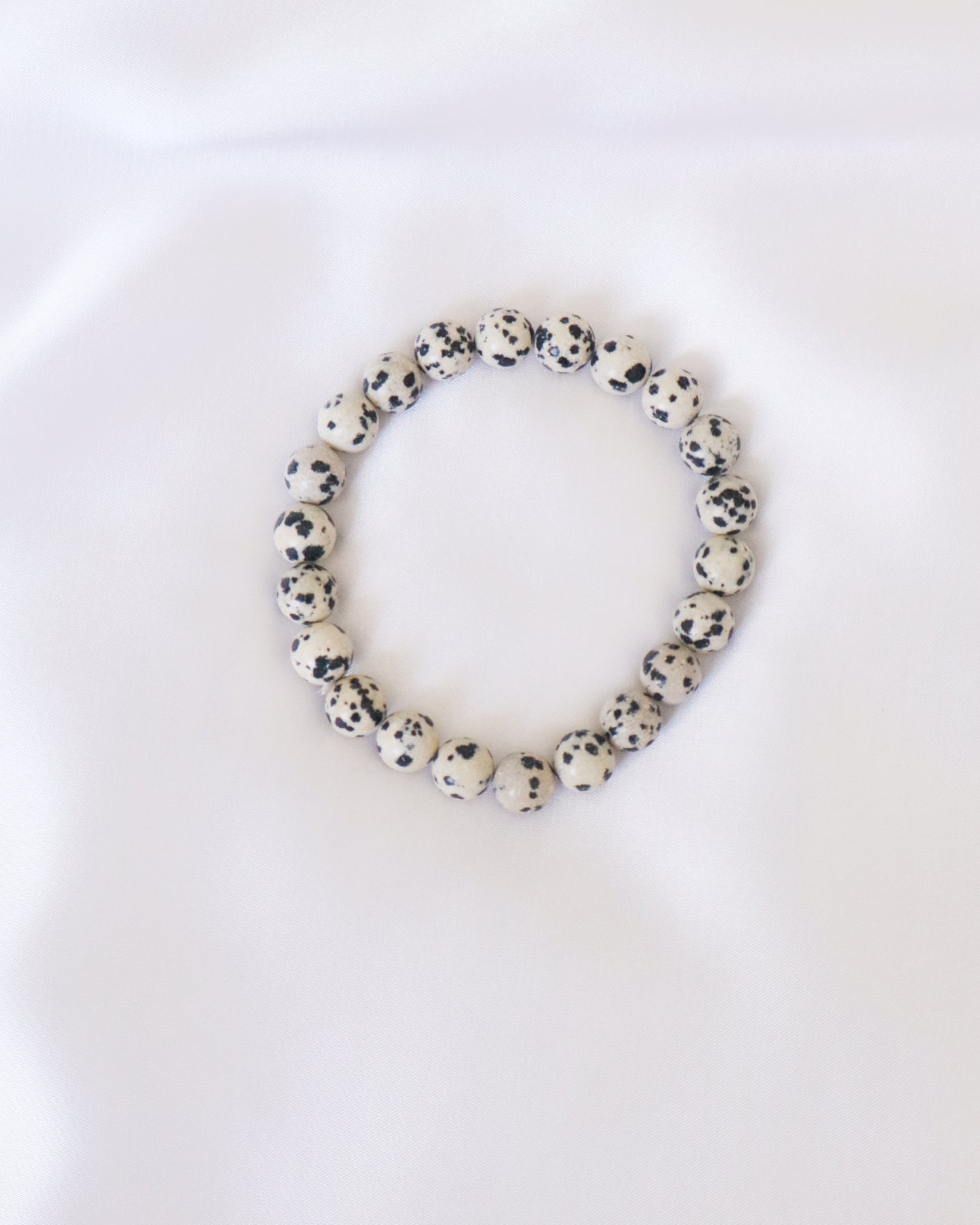 Dalmatian Jasper Beaded Bracelet